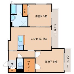 奈良駅 徒歩5分 2階の物件間取画像